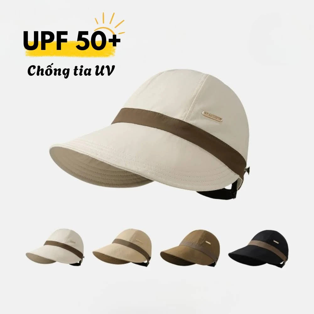 3 Mũ chống nắng nửa đầu vành rộng UPF 50+