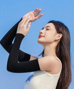 Găng tay chống nắng xỏ ngón ống dài UPF 50+